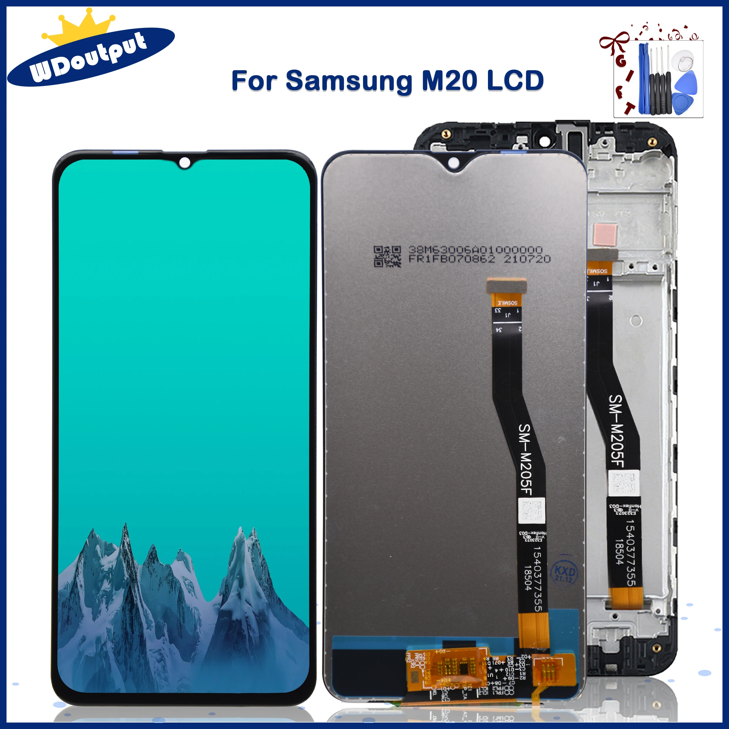6 3 &quotAMOLED для SAMSUNG Galaxy M20 2019 ЖК-дисплей сенсорный экран дигитайзер в сборе запасные