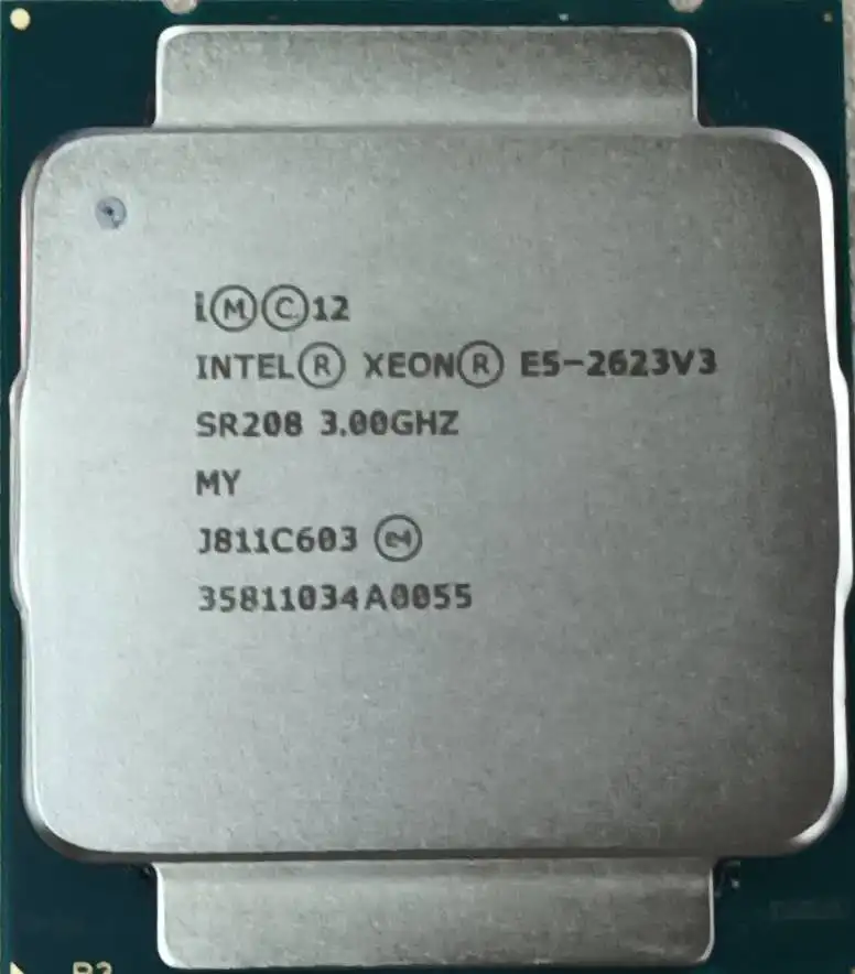 E5-2623V3 оригинальный Intel Xeon E5 2623 V3 3 0 ГГц 4-ядерный 10M E5-2623 FCLGA2011-3 105W 1 | Компьютеры и