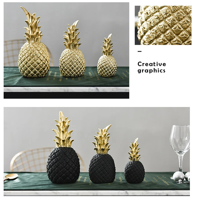 Скандинавский креативный полимерный Золотой ананас поделки для фруктов