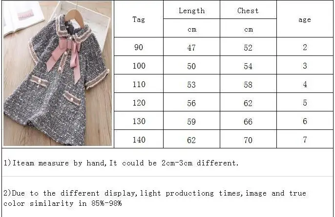 Платья для маленьких девочек Осень-зима 2019 рождественское платье модные