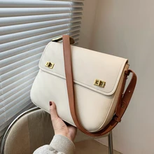 Small Soft Leather Crossbody Bag for Women 2022 Spring Luxury Branded Acrylic Chain Designer Shoulder Handbags Womens Trendy