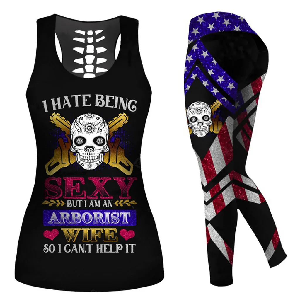 Женские костюмы для бега и йоги с мультяшным принтом спортивная одежда штаны