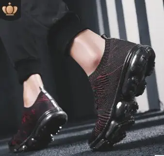 Мужская спортивная обувь новая весенняя повседневная плетеная сетчатая дышащая