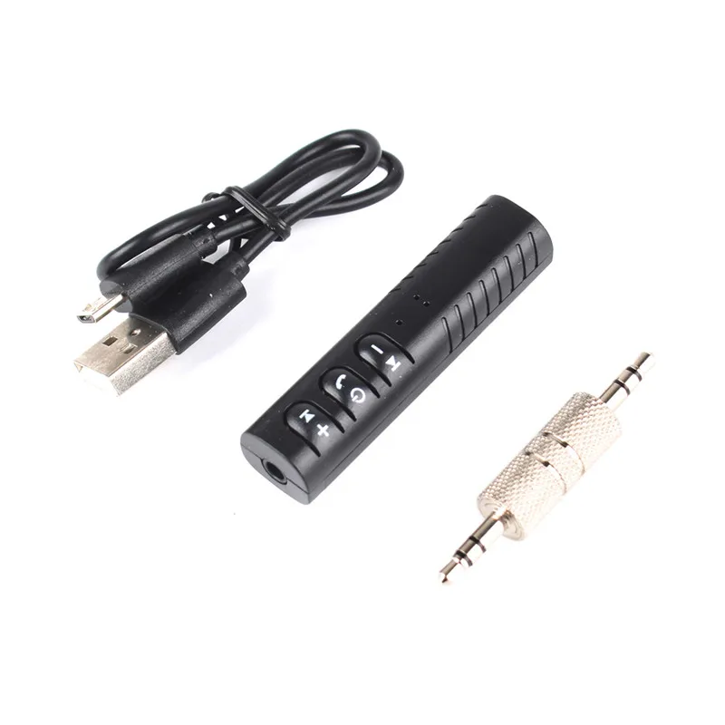 Hot Car Bluetooth-compatible AUX 3.5mm Jack Receiver Handsfree Call Adapter Transmitter Auto Music Receivers | Автомобили и