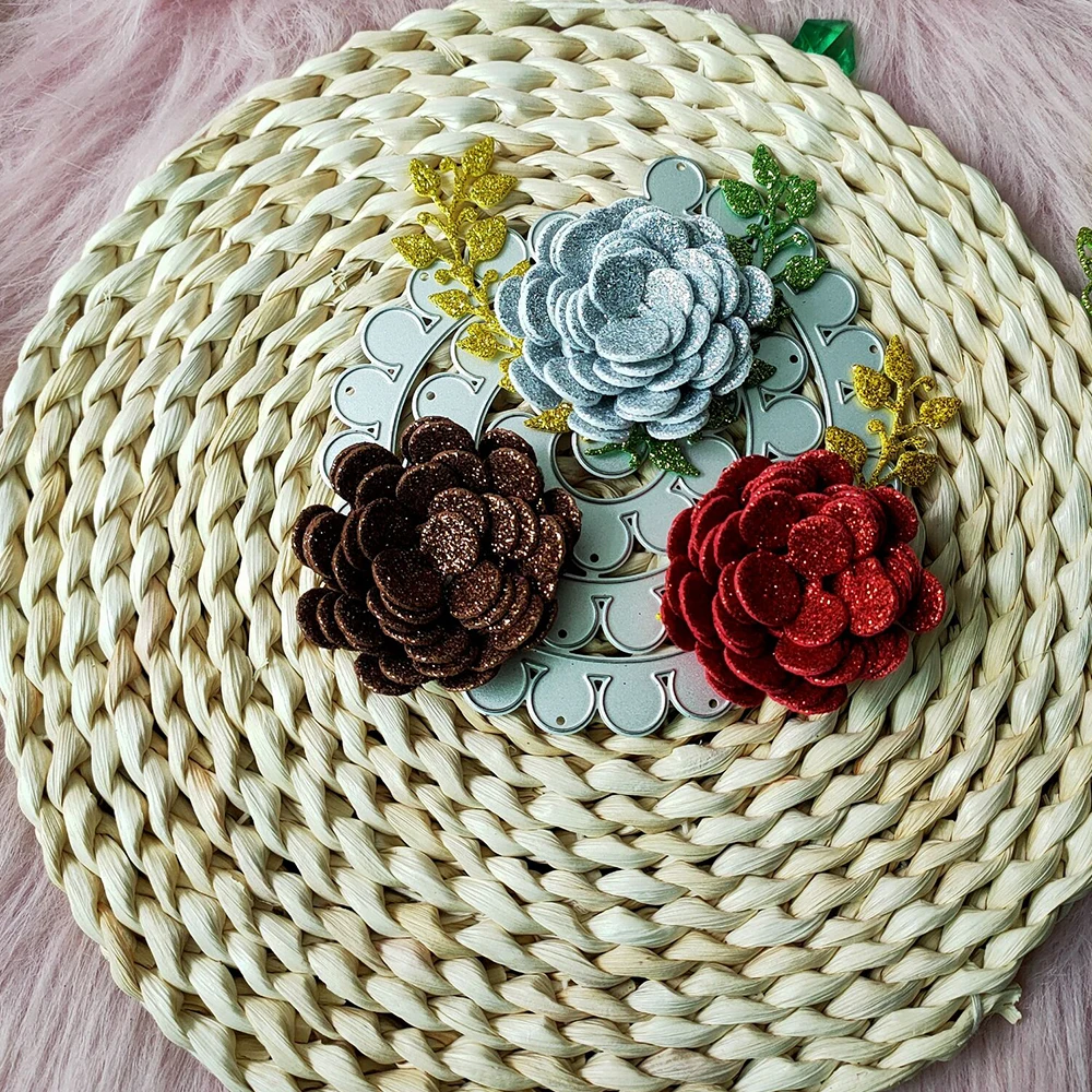 

New Spiral flower metal cutting die mould scrapbook decoration embossed photo album decoration card making DIY handicrafts