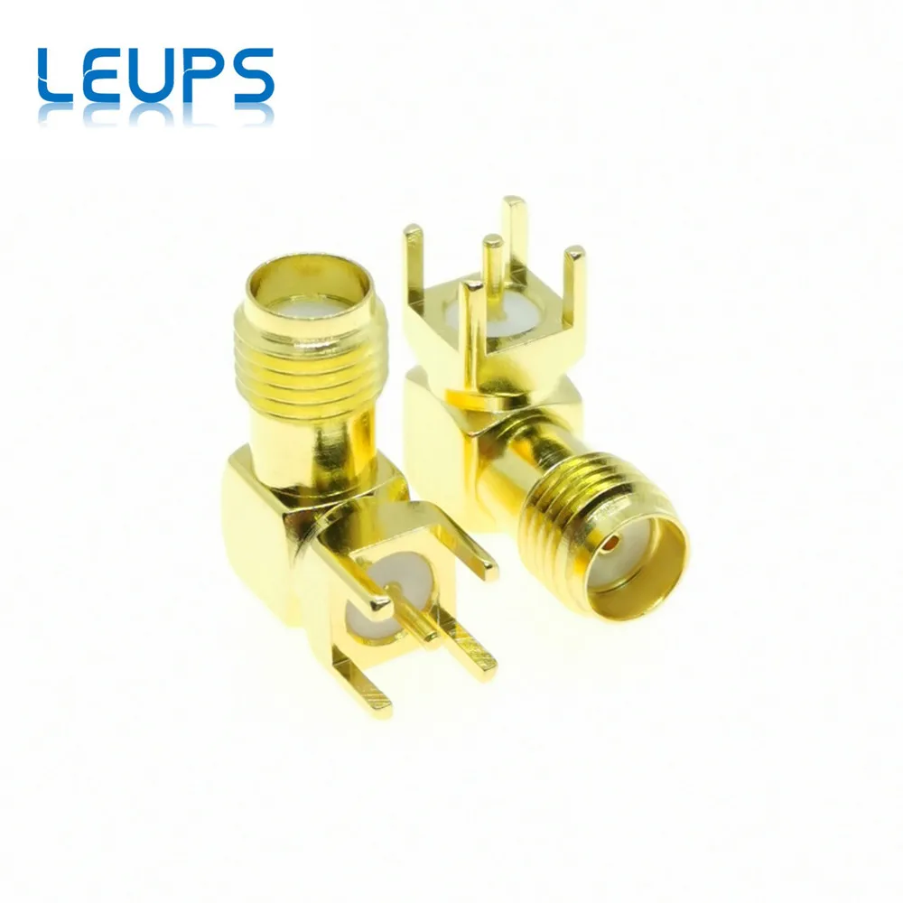 10 шт. гнездовой разъем SMA прямоугольный для монтажа печатной платы