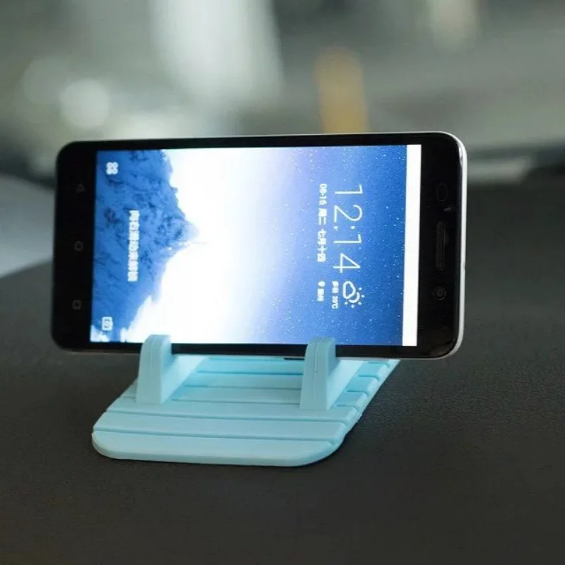 Soft Silicone Mobile Phone Holder Stand Universal Anti Slip Mat Car Bracket For IPhone X 8 7 6 6S | Мобильные телефоны и