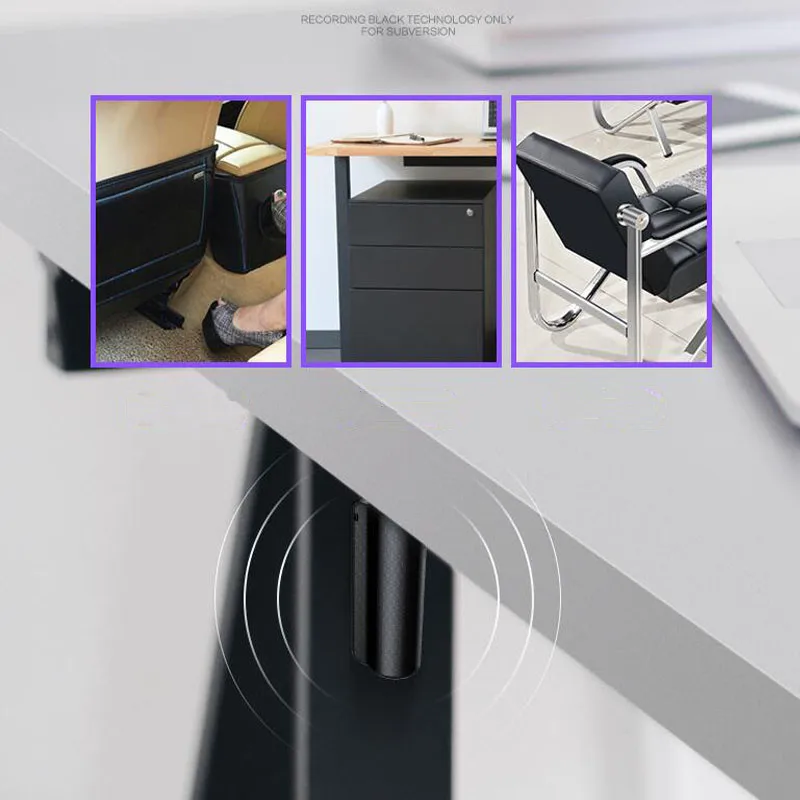 Магнитный мини диктофон с функцией шумоподавления и активацией голоса 600