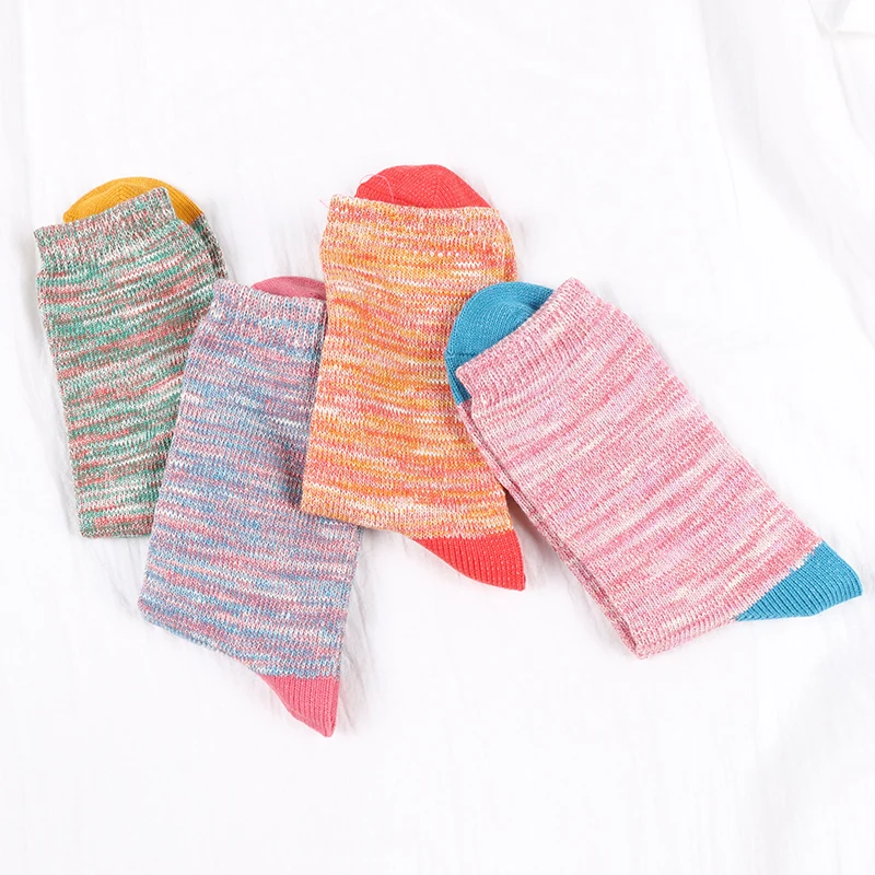 

DONG AI Colorful Bamboo Socks Women's Striped Sock Anti-Bacterial Breathable Casual Happy Crew Socks Novelty Dress Fashion Sox