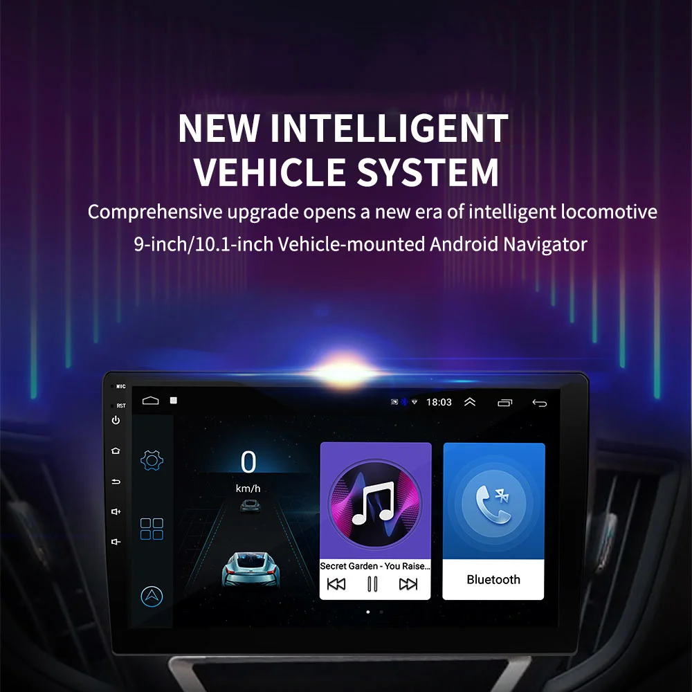 Car GPS radio Android multimedia player 2 DIN 9 inches WiFi Bluetooth suitable for Toyota Volkswagen Hyundai Kia | Автомобили и