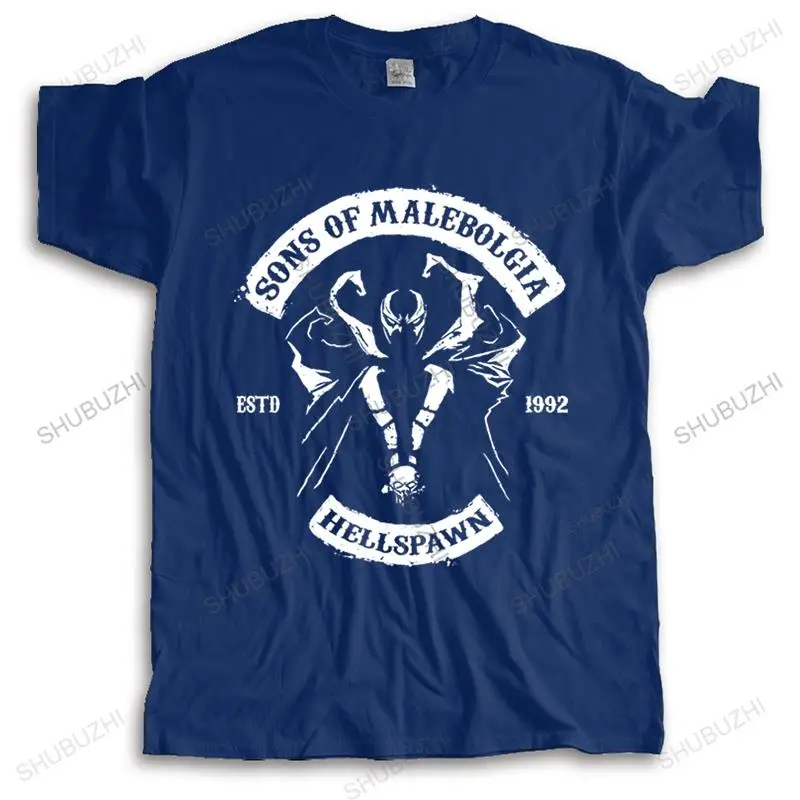 

mens short sleeve t shirt Spawn Shirt , Sons Of Malebolgia Todd Mcfarlane Comic Book Graphic T-shirt unisex o-neck tee-shirt