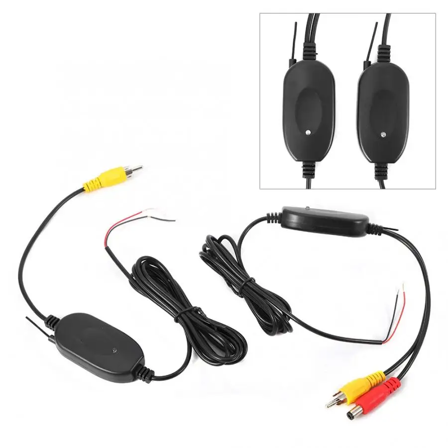 2 4 ГГц беспроводной задний вид автомобиля RCA видео модуль передатчик и приемник