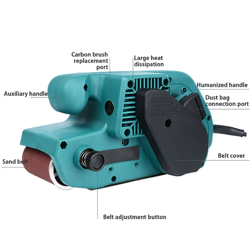 

Portable Tank Belt Machine Flip Belt Machine Woodworking Belt Machine Polishing Machine Sanding Machine Grinding Machine 220V YZ