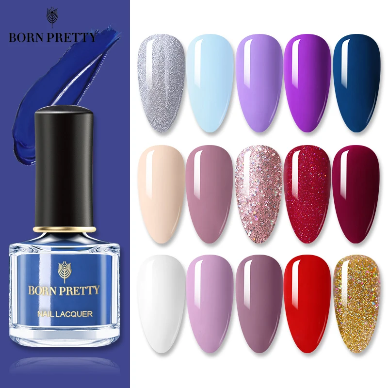 Набор лаков для ногтей BORN PRETTY набор из 2 предметов розовый золотой синий