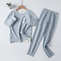 childrens clothing sets winter warm cotton full long sleeve underwear pants 2pcs for boys girls kids house home wear 100 175