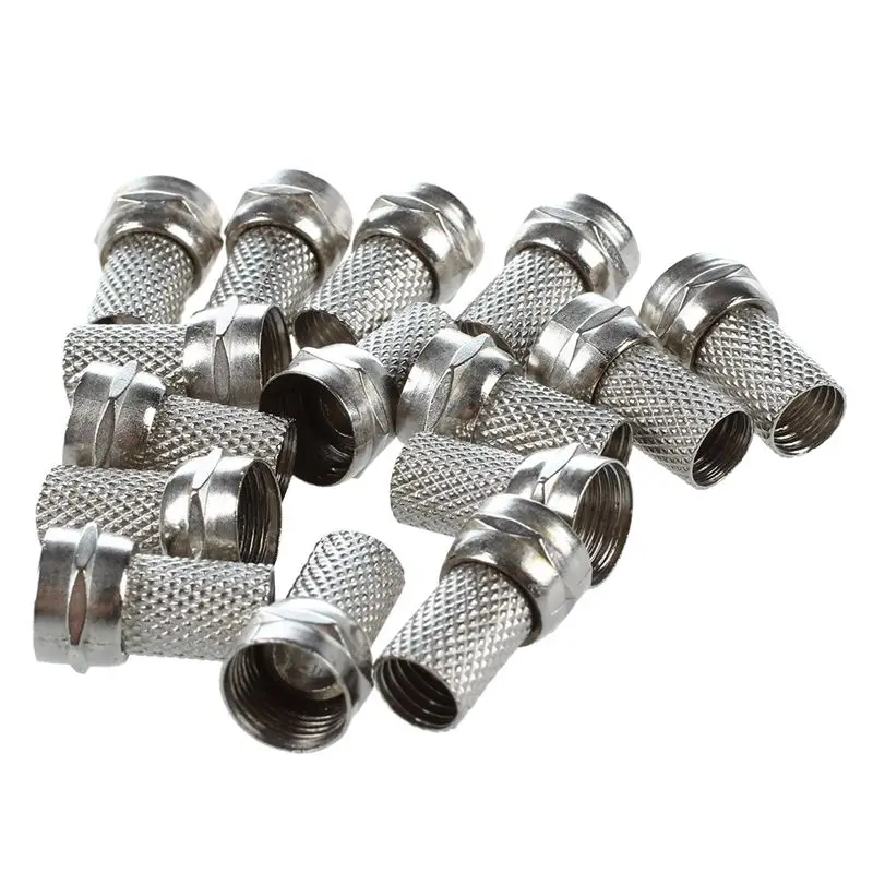 15 шт. RG6 F Type Twist On коаксиальный кабель RF коннектор для камеры