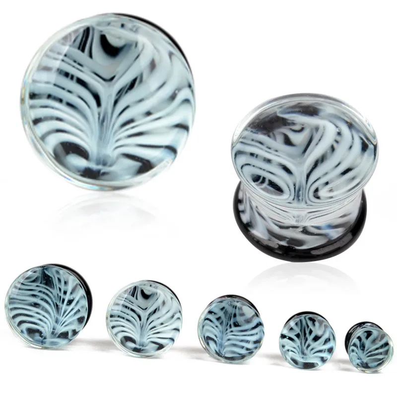 2 шт. 8 16 мм белые Медузы затычки для ушей морская трава пирсинг двойные