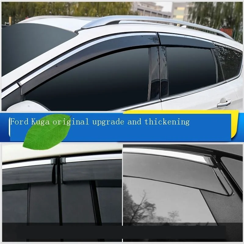 Part Modified Exterior Automovil Protector Window Visor Car Anti Rain Awning Shelter FOR Ford Edge Escort Focus Kuga Mondeo | Автомобили и