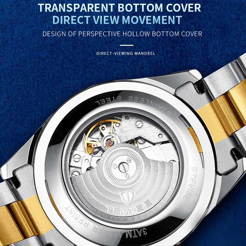 Прямая поставка мужские механические часы ведущей марки автоматические Модные