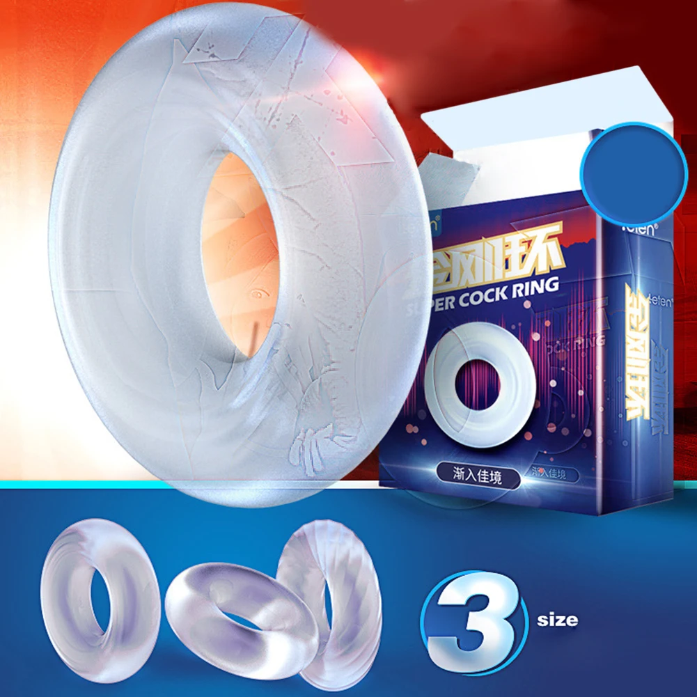Силиконовые Кольца для пениса презервативы мужчин увеличение эякуляции
