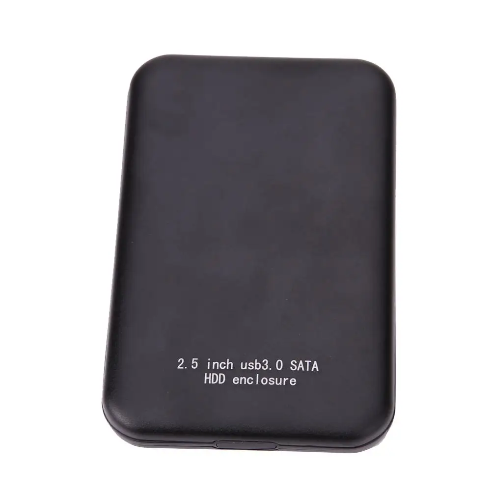 Супер Скоростной 2,5 дюймовый SATA HDD корпус алюминиевый USB 3,0 к SATA внешний HDD HD корпус жесткого диска чехол Чехол Коробка Сумка - Цвет: Black
