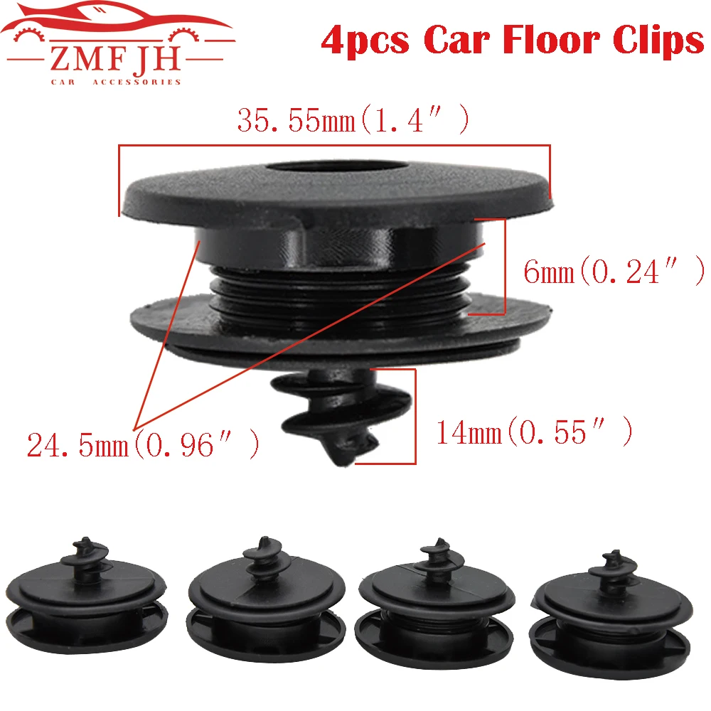 

4PCs Universal Car Fastener Floor Mat Clips Carpet Fixing Clamps Buckles For VW All Models Clamps Holders Fasteners Anti Skid