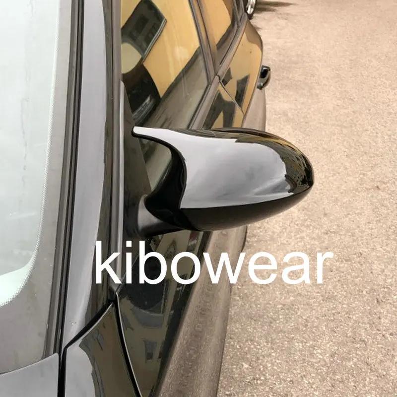 Черная боковая крышка зеркала для BMW E90 E91 E92 E93 2006 2007 E80 E81 E87 PRE-LCI форма рога заменить