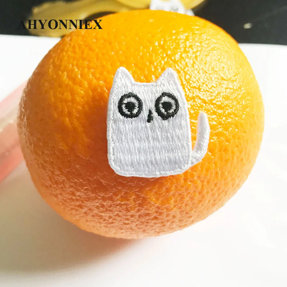 AHYONNIEX 1 шт. вышитые мини котенок кошка патчи Одежда Сумки DIY Аппликация Вышивка