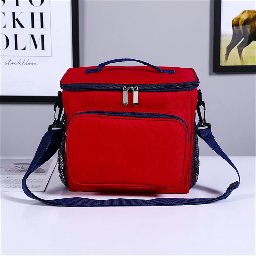

New insulation bag portable lunch box bag outdoor picnic lunch bag shoulder large-capacity fresh-keeping custom ice packs