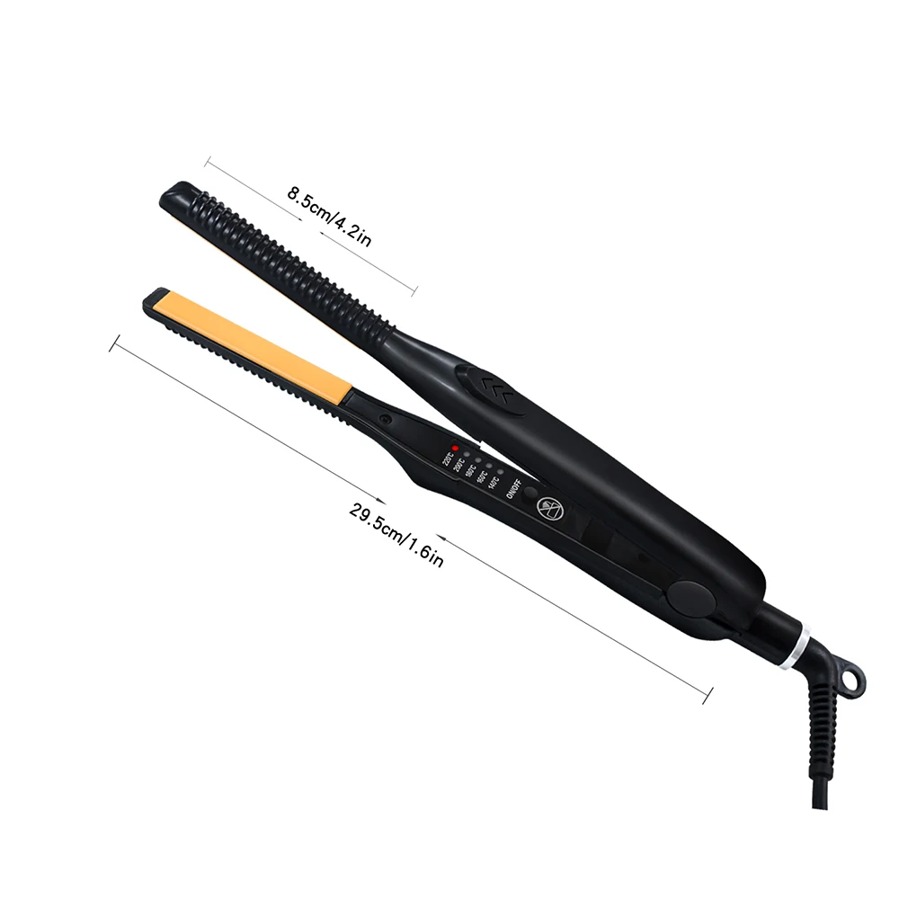 2 in1 Hair Curler and Straightener Curling Iron Tourmaline Ceramic Twisted Flat With LCD |