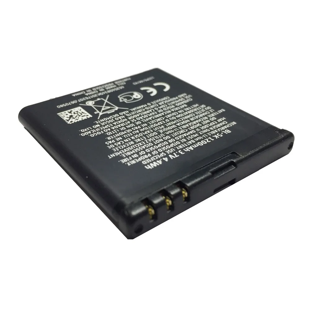 Класс литий-полимерный Батарея BL-5K для Nokia N85 N86 N87 8MP 701 X7 00 C7 BL 5K 1300 мА/ч | Мобильные