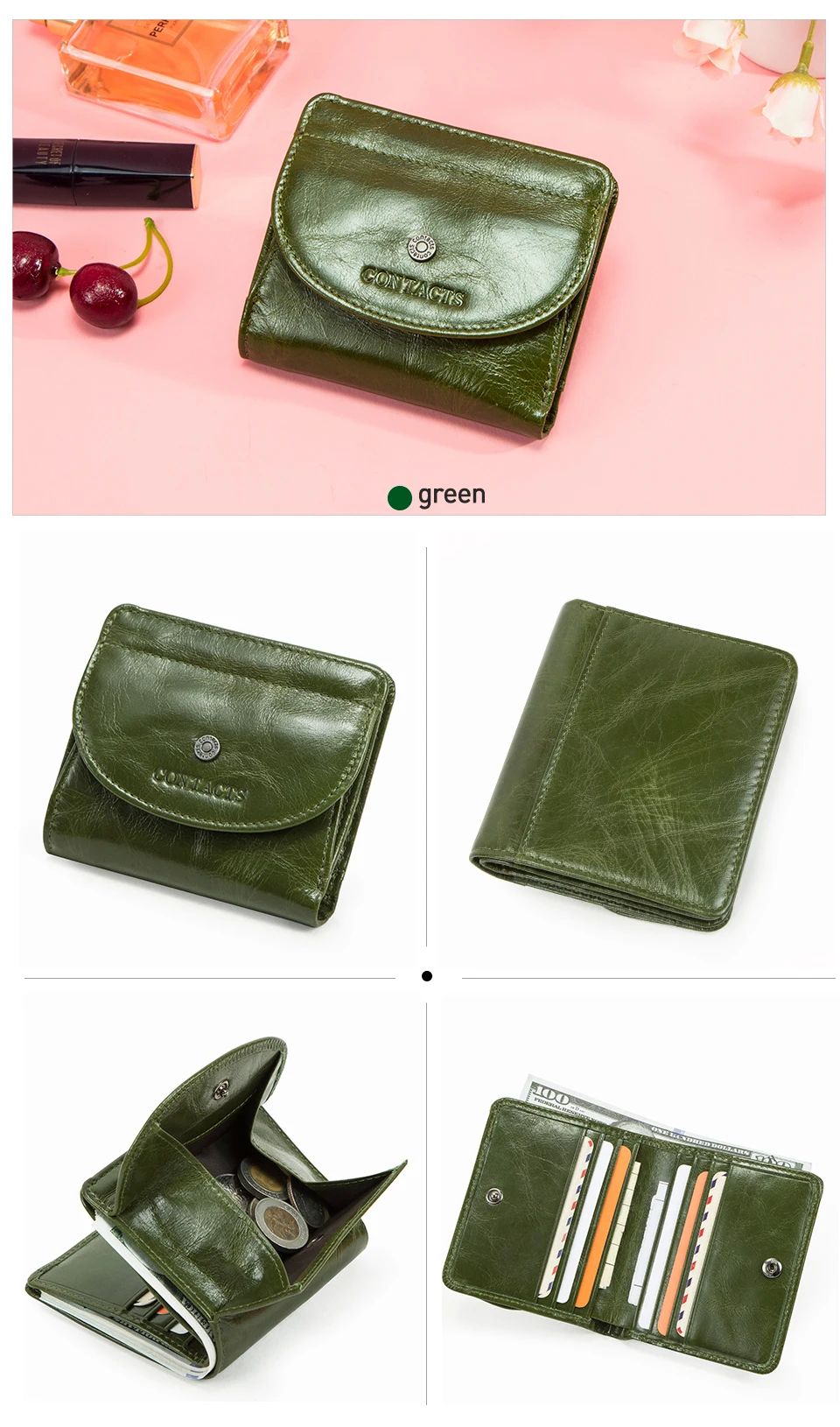 Женские кошельки из натуральной кожи, кошелек для монет, короткая женская сумка для денег, высокое качество, мини кошелек, маленький держатель для карт для девушек