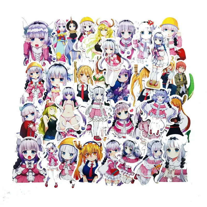 37 шт. аниме девушка стикер мисс Кобаяси Дракон горничная стикеры s Скрапбукинг