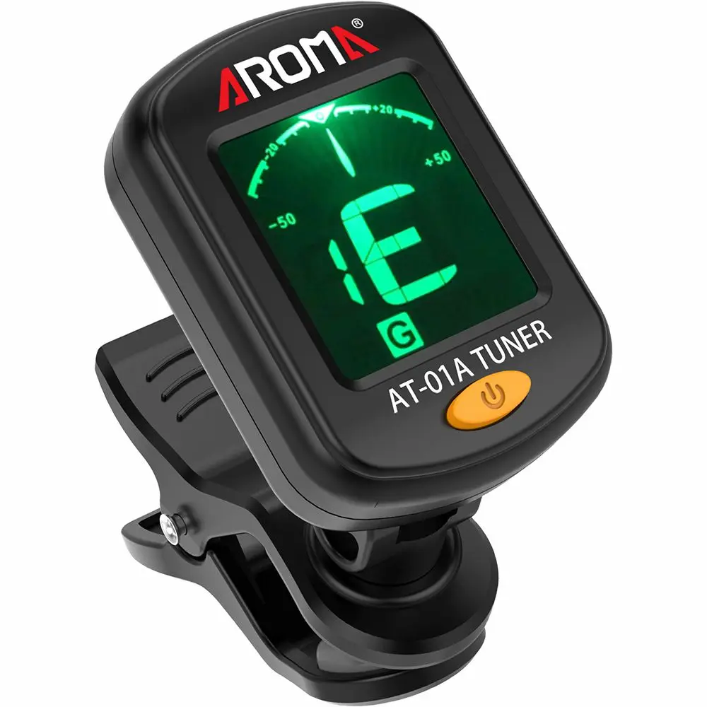 

Digital Clip-on Electric Tuner For Guitar Chromatic Bass Violin Ukulele Universal Portable Foldable Tuner Guitar accessories