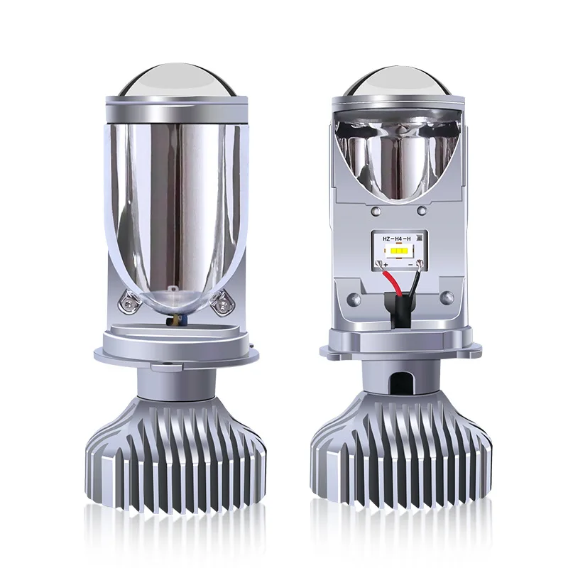 H4 Led Car Headlight Bulbs Y6S 3 Colors Lens Fisheye Lamp Far Near One Small Super Bright Mini | Автомобили и мотоциклы