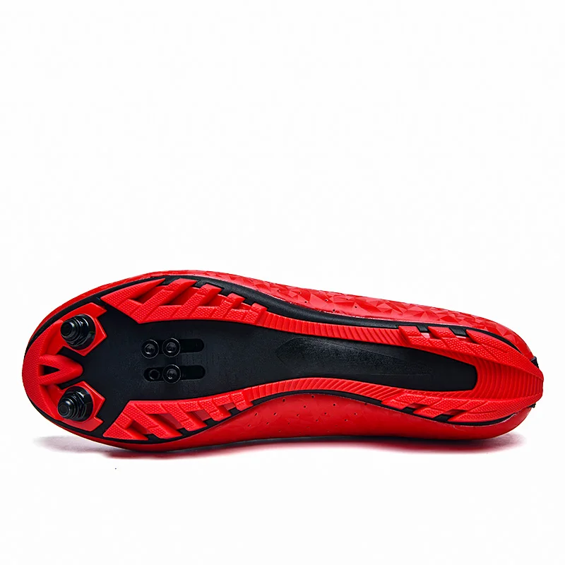 

Self-locking Cycling Shoes Sapatilha Ciclismo Mtb Men Sneakers Women Red Bicycle PU Upper Breathable Mountain Bike bicicleta