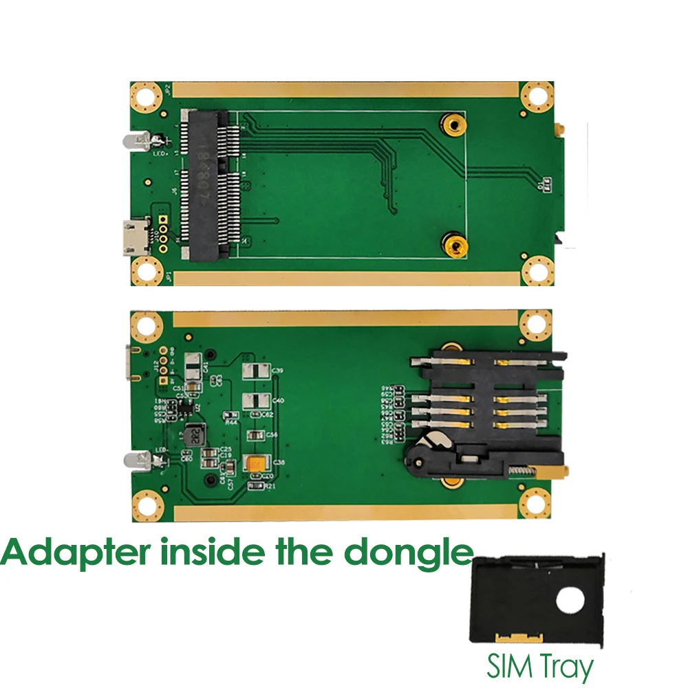 4G LTE Dongle с гнездом для SIM карты FDD EG25 G глобальная версия промышленный мини PCIe USB(Type C)