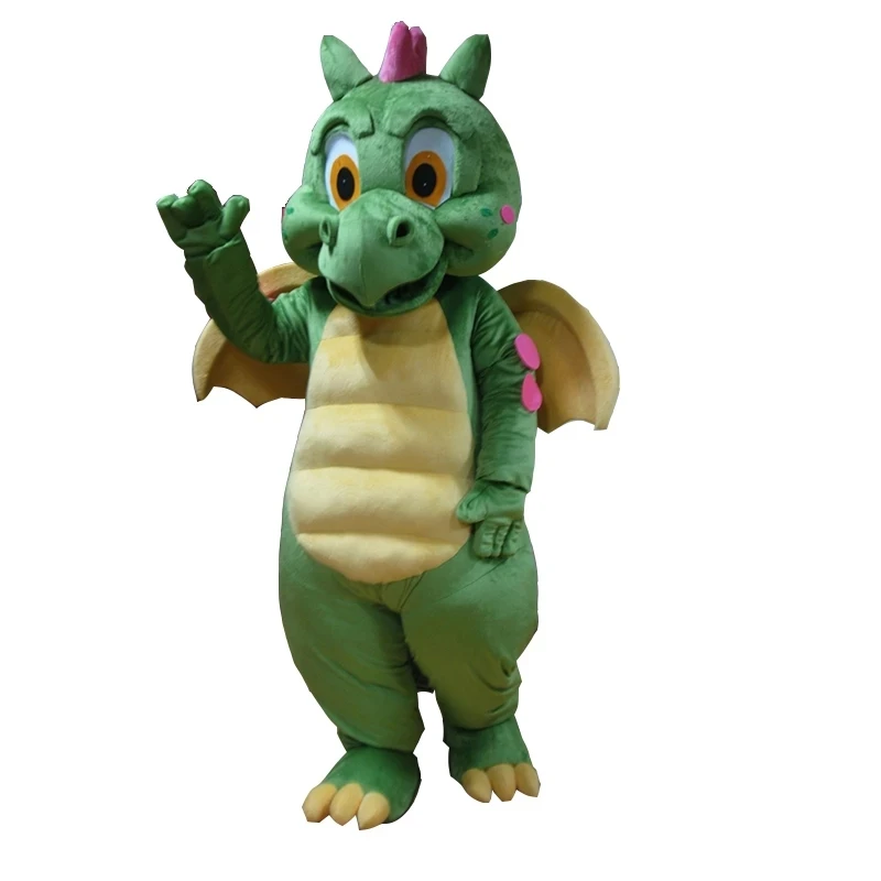 

Green Dinosaur Mascot Costume Dragon For Adults Halloween Carnival Party Event