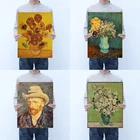 Классический Картины масло художников подсолнухи ромашки Ван Гог автопортреты белые розы Винтаж декор из крафт-бумаги плакат наклейки