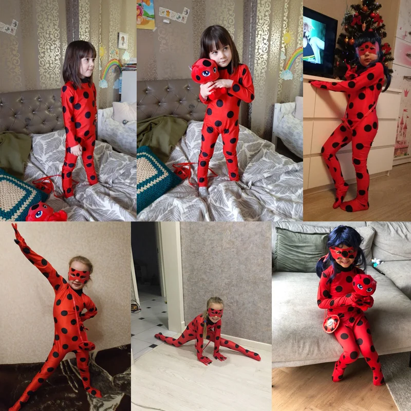 Рождественские Необычные костюмы для девочек пасхальный комбинезон маринетта