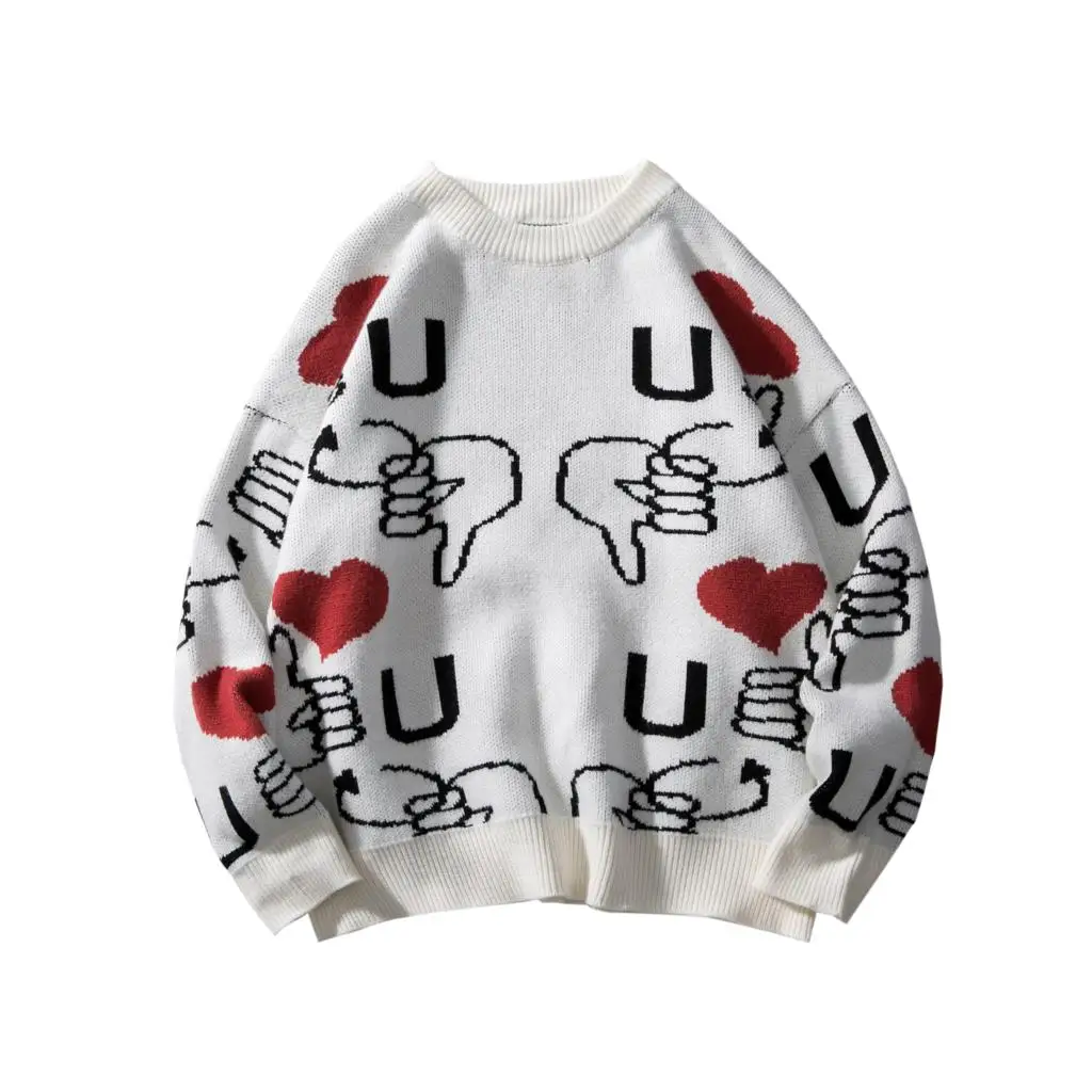 Privathinker Woman Letter Christmas Korean Pullovers Clothes Couple Autumn Winter Thicken Knitted Sweater Men Teen 2020 Sweaters | Женская