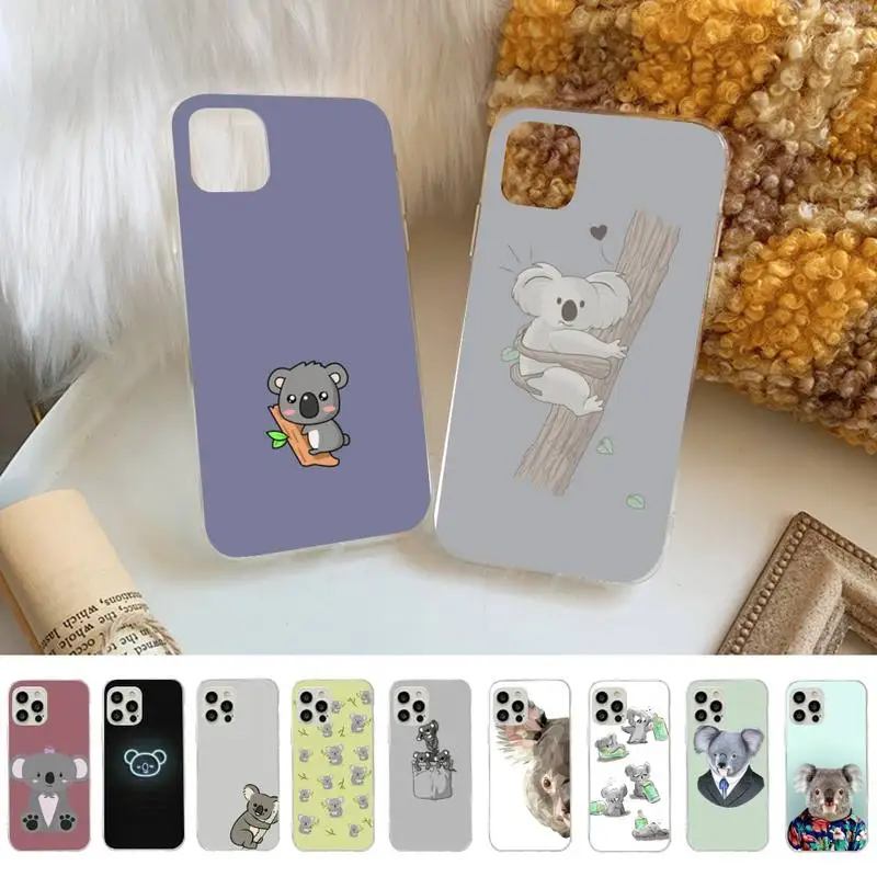 

Koala Phone Case for iphone 13 8 7 6 6S Plus X 5S SE 2020 XR 11 12 pro XS MAX
