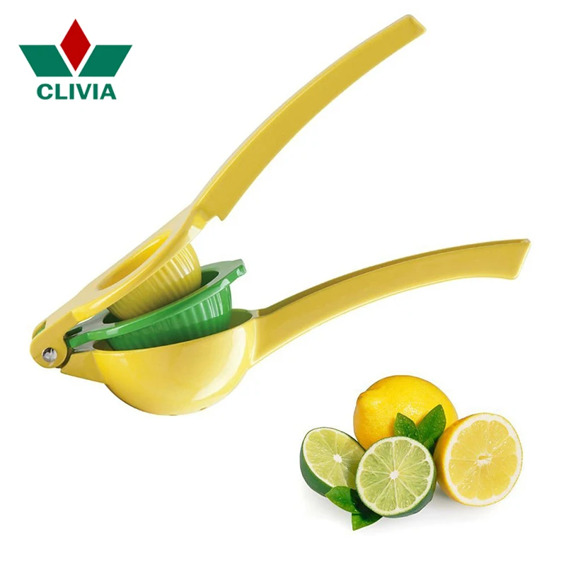 CLIVIA многофункциональная соковыжималка для лимона 2 в 1, лучшая ручная соковыжималка из алюминиевого сплава, соковыжималка для лимона, апельсина, цитрусовых, пресс для фруктов, кухонные инструменты