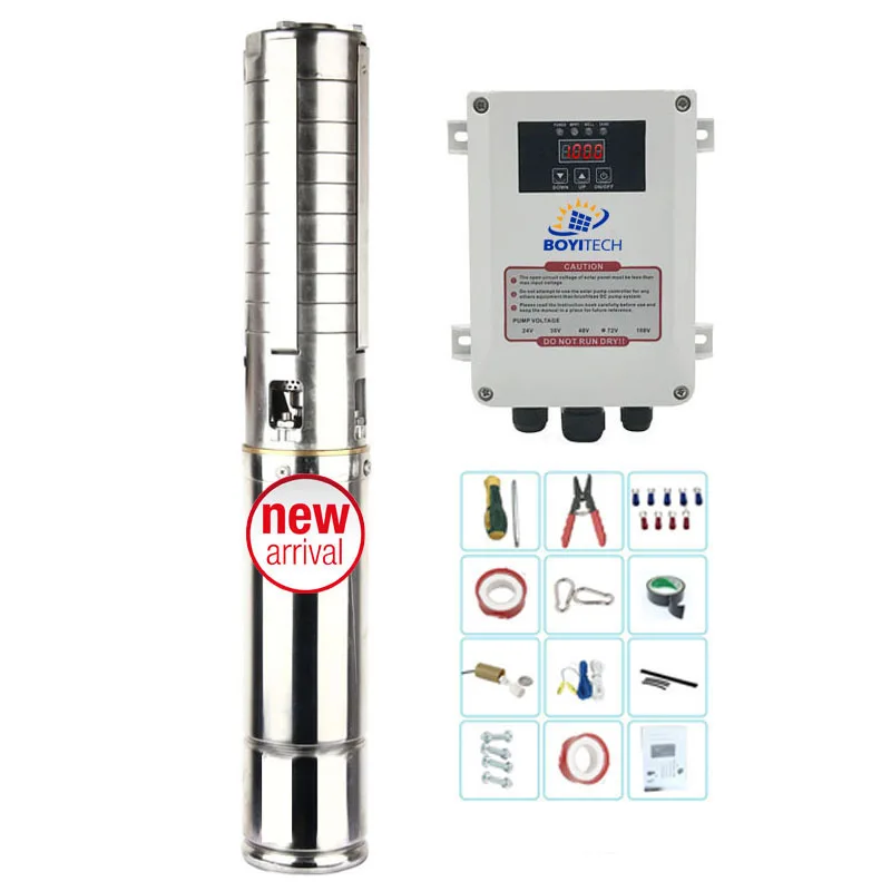 

Dc 72v Heavy Duty Submersible Deep Water Well Agriculture Irrigation Solar Pump System