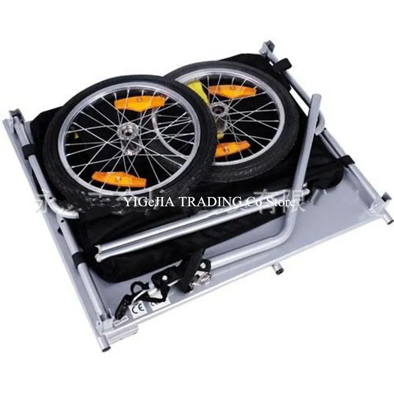 Горячая Распродажа прицеп для велосипеда тележка багажа со стальной рамой может