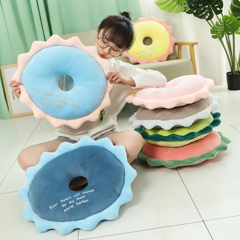 

Hot 45cm*50CM Sofa Decorative Cute Simulation Flower Cushion Soft Plush Pillow Stuffed Seat Pad Cushion Toys Christmas Present