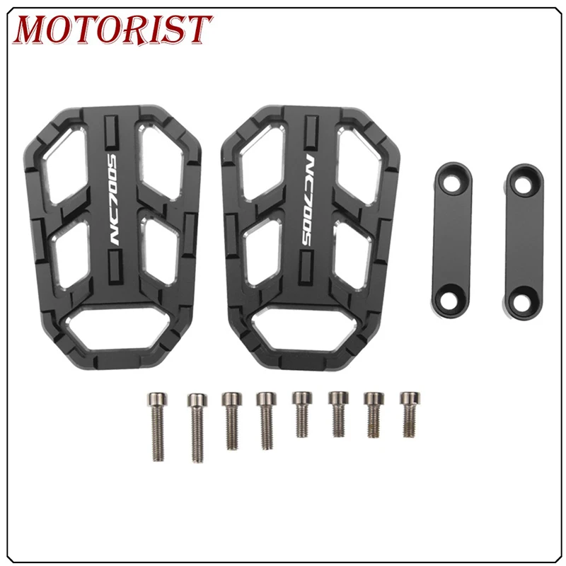 

FOR HONDA NC700S NC 700 2012-2019 Motorcycle Billet Footrest Wide Pedals Pedal Rest Footpegs