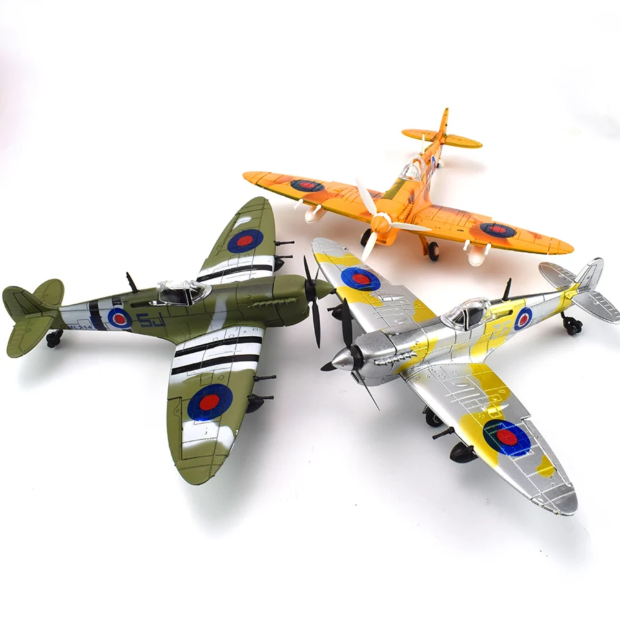 Spitfire модель истребителя набор игрушек для детей DIY Сборные комплекты моделей игрушка для обучения подарки для детей 1 шт случайный цвет