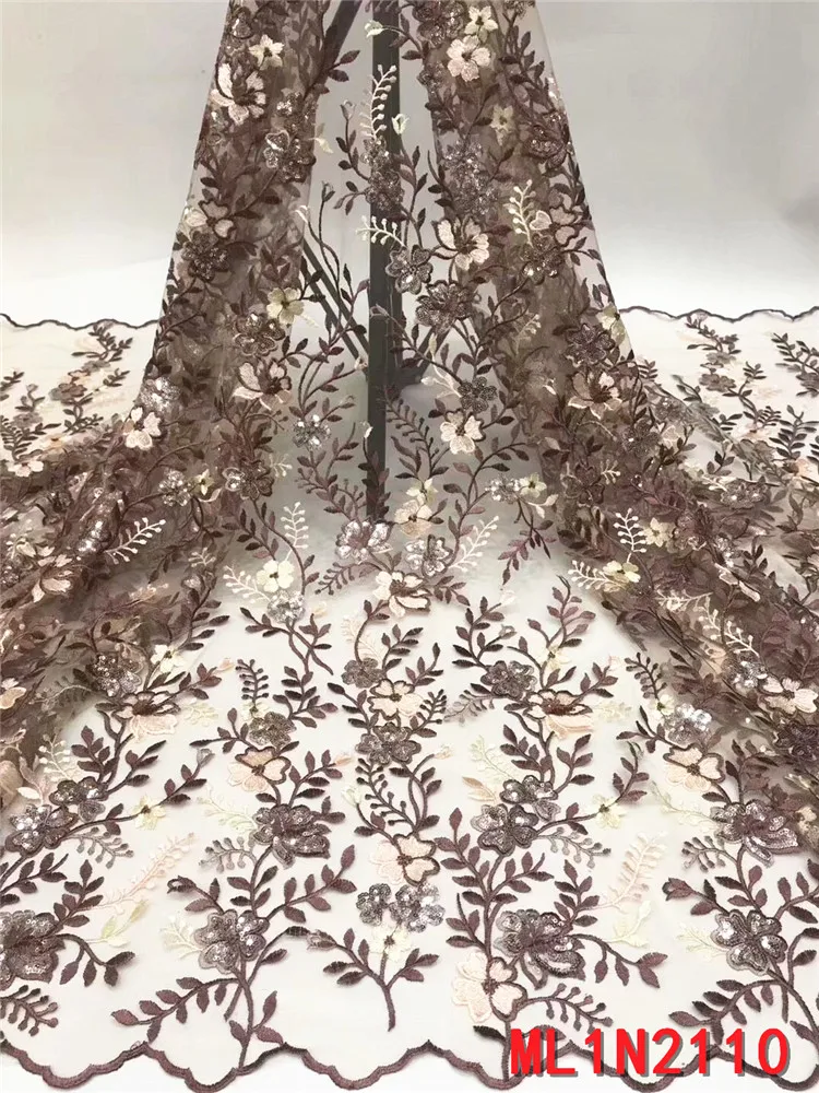 

Кружева BEAUTIFICA в нигерийском стиле, ткани с блестками с вышивкой, Тюлевое кружево, Французская ткань, африканские ткани ML1N2110