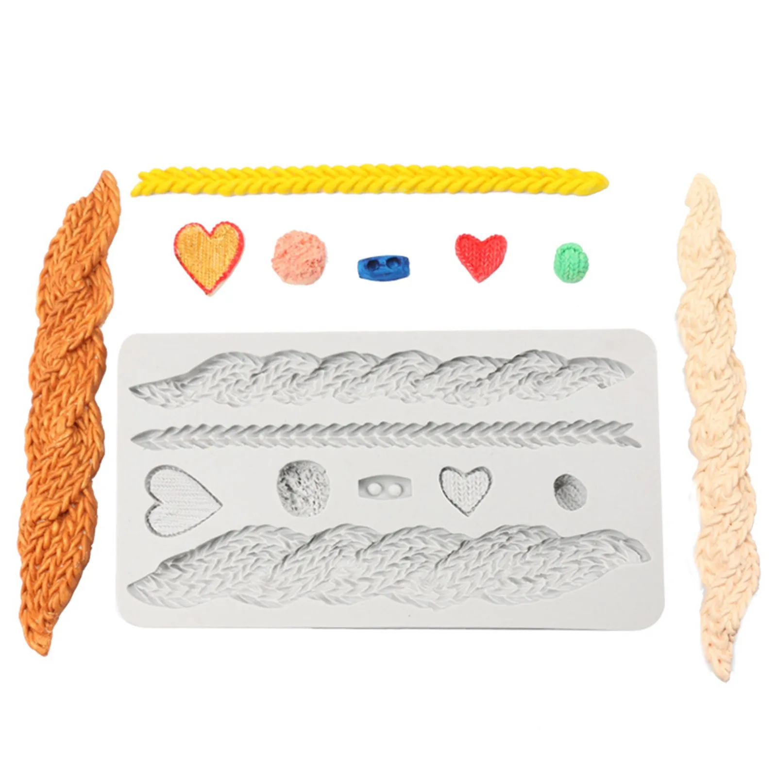 С высоким уровнем товаров со скидкой текстура вязания силиконовые формы торт